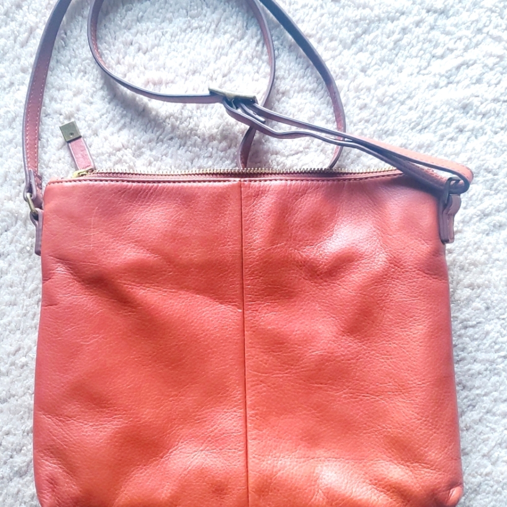 Brown Crossbody Leather Purse